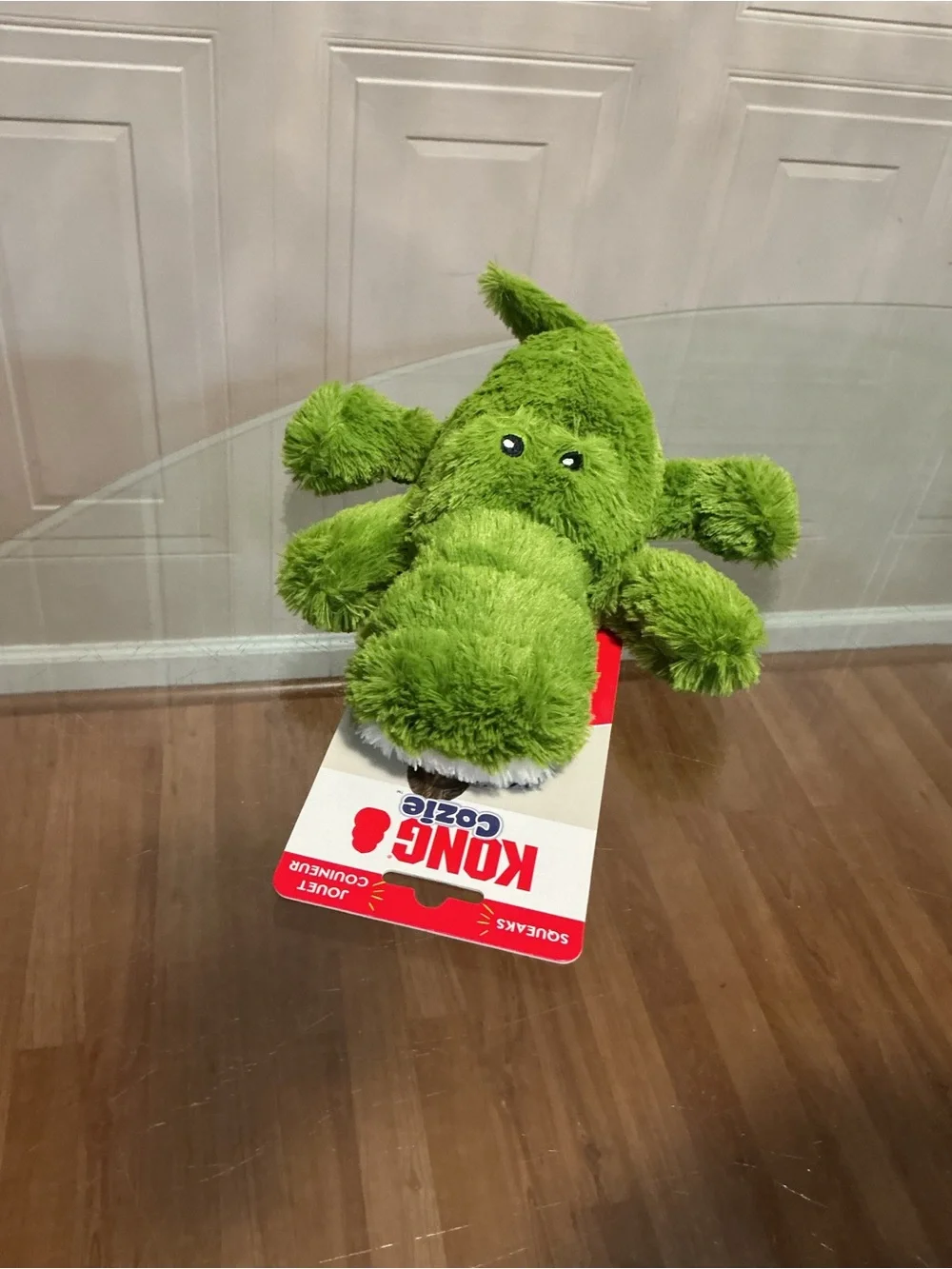 Kong Cozie Ali Alligator Clog with Squeaker Extra Large 11”